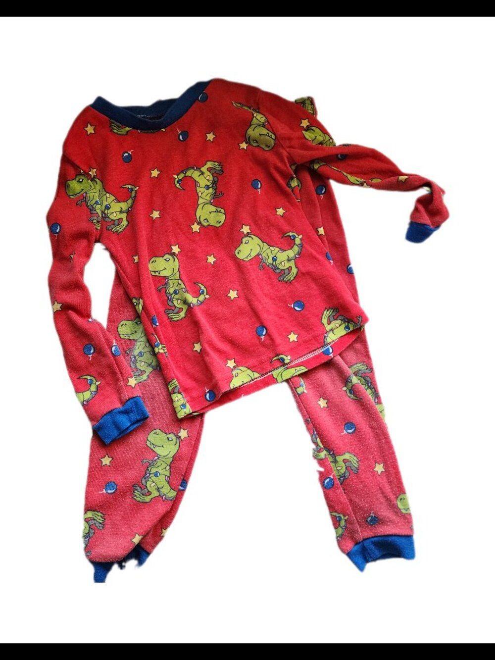10/$10 - Christmas Theme Dinosaur Pajamas Set